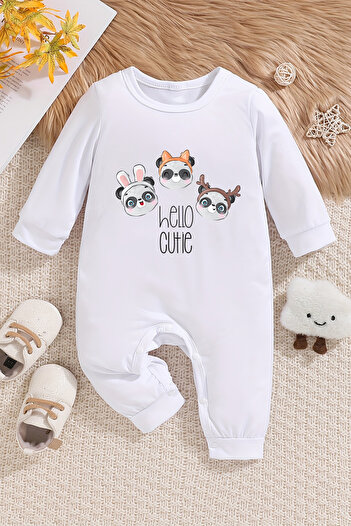 ADABEBEK Baby Rompers - Cute and Pandas Printed, Style 22365