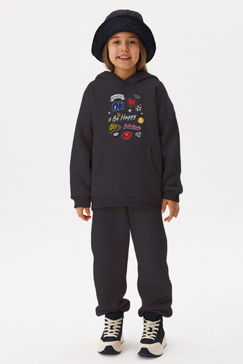 MYADA Be Happy New Season Premium Kids Tracksuit Set - 19296