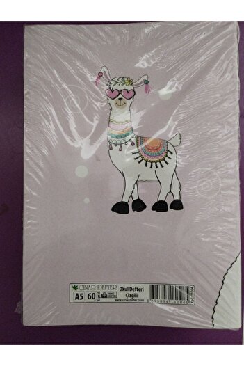3 Çınar Çınar A5 Lined Notebook 60 Sheets 1 Piece Lined Cardboard Cover