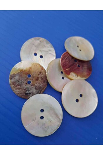 İMREN AKSESUAR Button 1st Quality Mother of Pearl Button 2.5 Cm 1 Pack 10 Pieces