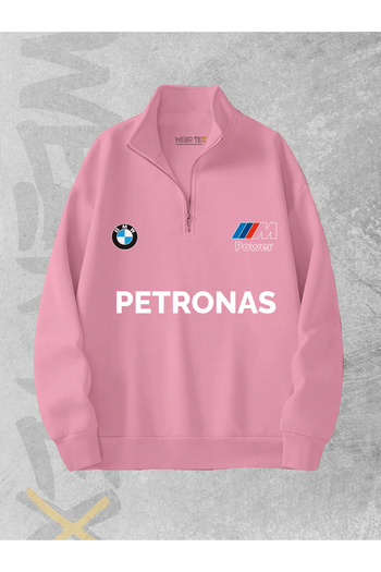 WEARTEX Hanorac cu 3 fire cu jumătate de fermoar imprimat BMW Petronas