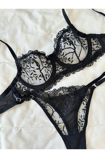 Feruzdesign Black Underwire Bralet Set - Marte