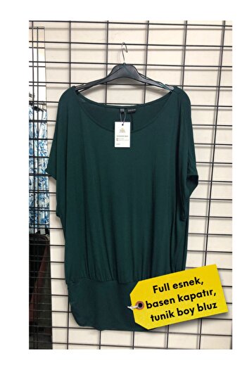 Elegant Full Flexible, Plus Size, Tunic Length Blouse