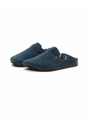 BRGL Unisex Orthopedic Navy Blue Felted Slippers