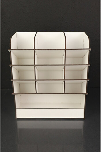 kutuTR 12 Compartment Cross Pen Holder Organizer - Office Organizer, Gift (White), Assembled
