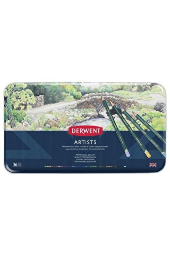 Derwent Artists Pencils Color Pencil 36-Piece Tin Box