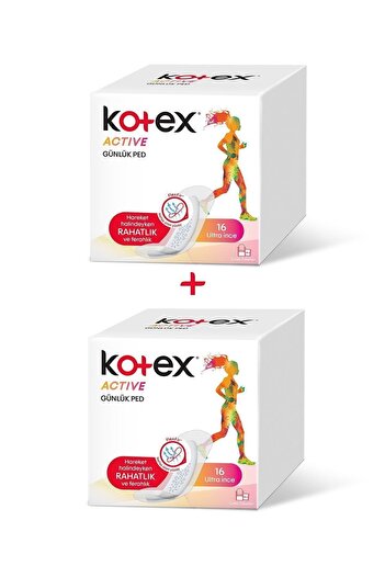 Kotex Active Ultra Thin Daily Pad 16pcs