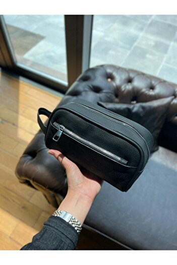 MFT Leather Design Genuine Leather Black Handbag - Vineda