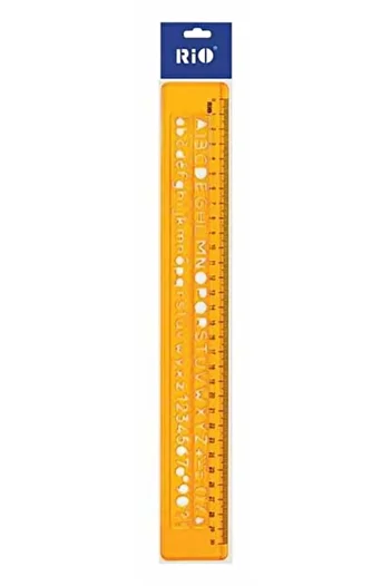 Rio Universal Text Template Plastic 30cm 1 Piece