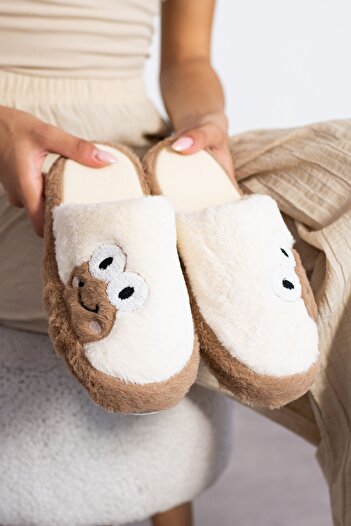 STOCON new Season Women's Plush Figured House Slippers - Silent Sole