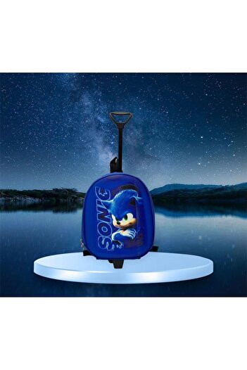 Ezem Store Rucsac valiza pentru copii Sonic Grădiniță Creșă cu racletă și roți Sonic