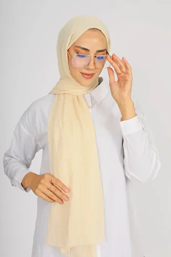 shalby Κρέμα Hijab Bamboo Crash Wrap