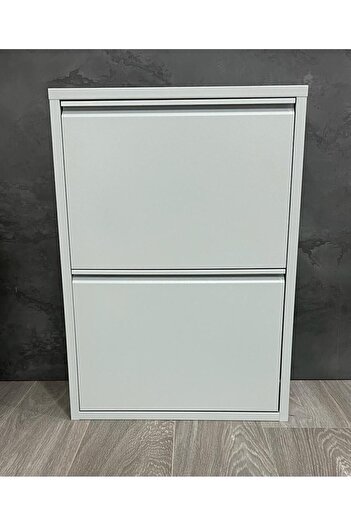 Adek Metal Grup 2'li Gri Metal Ayakkabılık