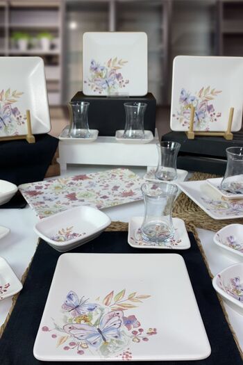 Keramika Bahar Series 23 Piece Breakfast Set for 6 Persons