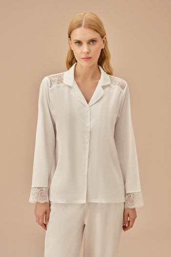SUWEN Men's Pajama Set - Pansy Lace Masculine