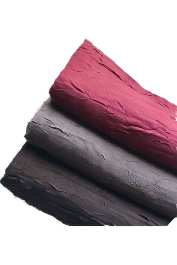 HAR-UM Ticaret Hijab Women's Bamboo Scarf Shawl Model-Set of 3> Black>burgundy>grey>