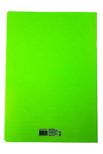 Mynote Text Neon A4 80 Sheets Striped Plastic Cover Notebook