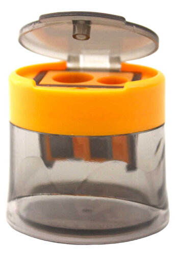 PERFECT Double Chamber Pencil Sharpener with Lid 1324