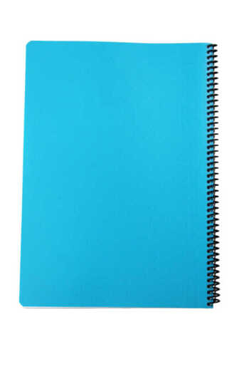 Mynote Flex A4 80 Sheets Checked Spiral Plastic Neon Cover Notebook