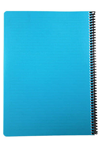 Mynote Flex A4 100 Sheets Lined Spiral Plastic Neon Cover Notebook