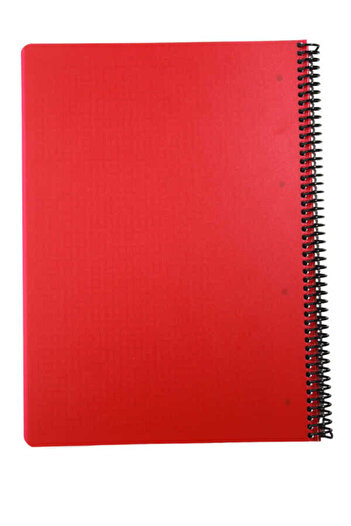 Gıpta A4 Chroma 120 Sheets Checked Plastic Cover Spiral Notebook