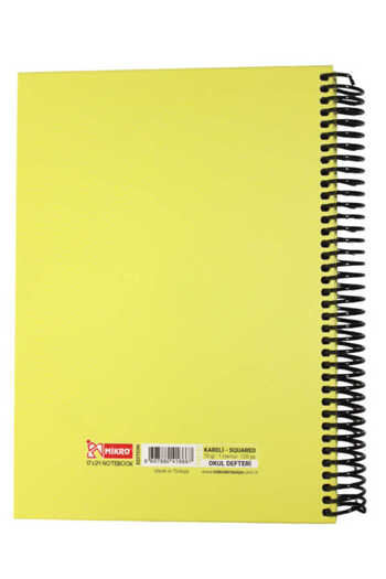 Mikro Edition Pastel 120 Sheets Checked School Notebook 17 X 24 Cm