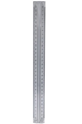 HATAS 0250 30 Cm Transparent Student Tribldesimeter