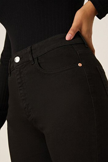 Geppetto Penolope Women's - High Waist Stretchy Black Jeans Jeans