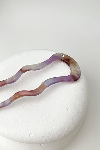 Modex Handmade Single Stone Bone Hair Clip for France - 11 Cm