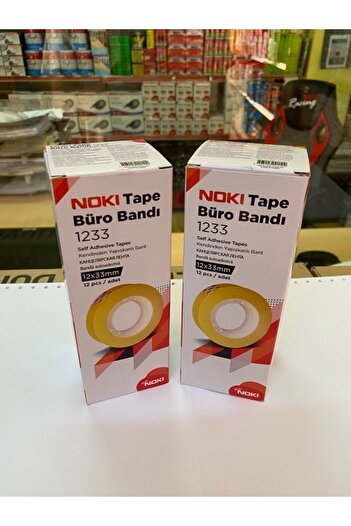 Noki Tape Office Tape 12x33mm 2 Boxes = 24 Pieces