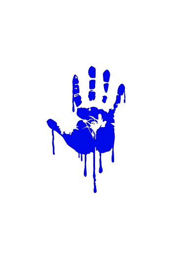 Dijitonline Autocolant 9x12cm Blood Handprint Auto