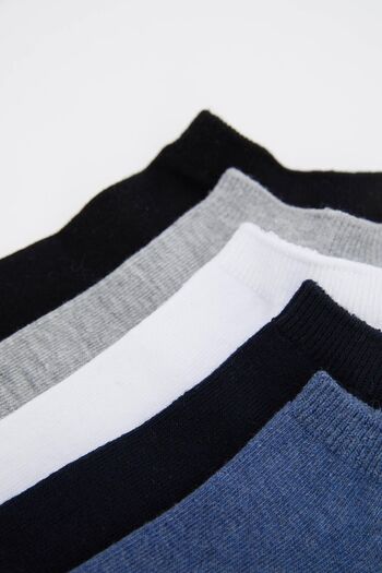 DeFacto Men's 5-Piece Booties Socks J6444Az21Wn