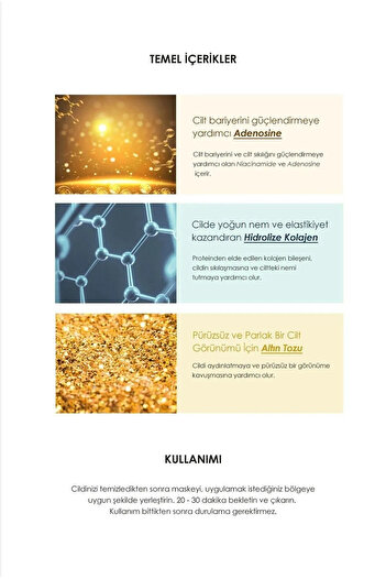 HaLVeY Göz Altı Aydınlatıcı, Sıkılaştırıcı Ve Onarıcı Hyaluronik Asit Özlü Maskesi Mavi 1.4gr*60 Adet