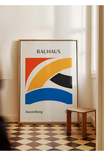 ARTHOUSECOLLECTIVE Bauhaus Poster - Wall Decoration - Frameless Poster in Table Dimensions