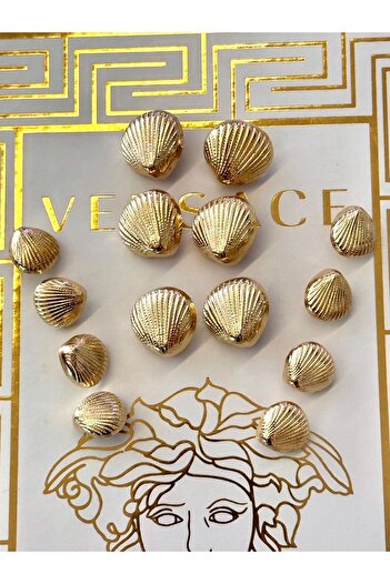 ODDA TASARIM ATÖLYESİ Gold Blazer - Sea Shell Model Design Button Set
