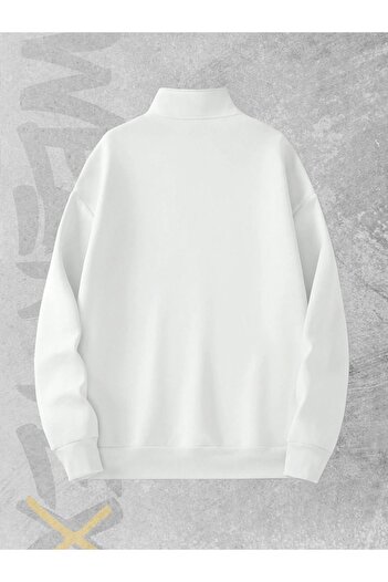 WEARTEX Sun Printed 3 Thread Half Zipper Sweatshirt