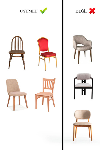 MirCotton Likralı Sandalye Kılıfı BALPETEK * 2 ADET *