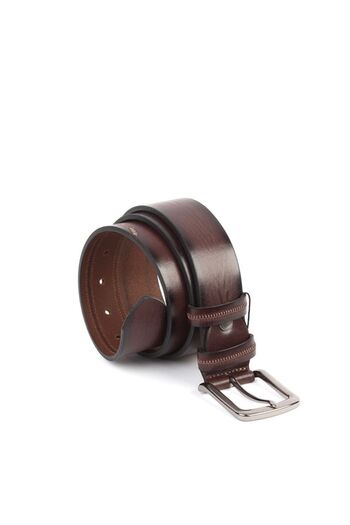 Aka Brown Genuine Leather Sports Men's Belt - S189