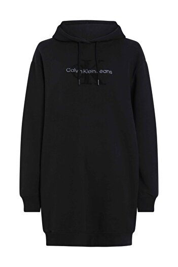 Calvin Klein Chenille Monologo Hooded Dress