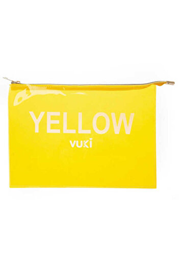 BUKİVUKİ KİDS COLLECTİON Vuki A4 Zippered File Yellow 105