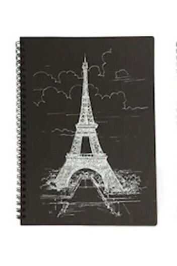 Liz Sp14 Black Notebook Spiral 14 X 20 Cm