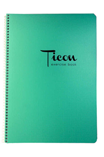 Ticon A4 60 Sheets Checked Spiral Plastic Cover Notebook