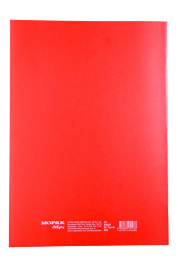 Mopak A4 60 Sheets Unlined Plastic Cover School Notebook