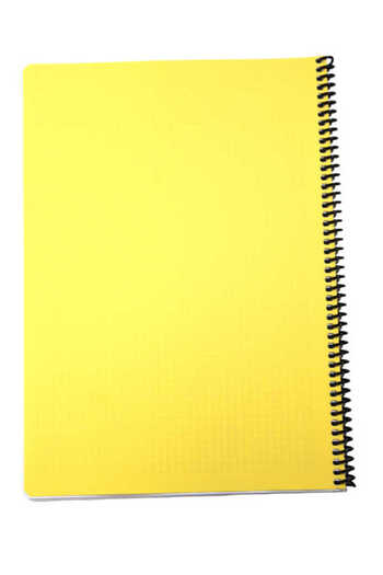 Mynote Flex A4 72 Sheets Checked Spiral Plastic Cover Notebook Pastel