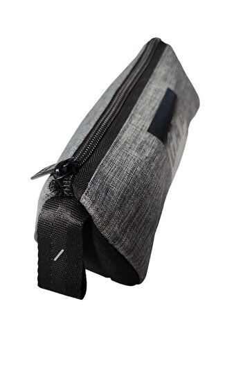 GAP Black-Grey Single Compartment Triangle Pencil Bag - 03407