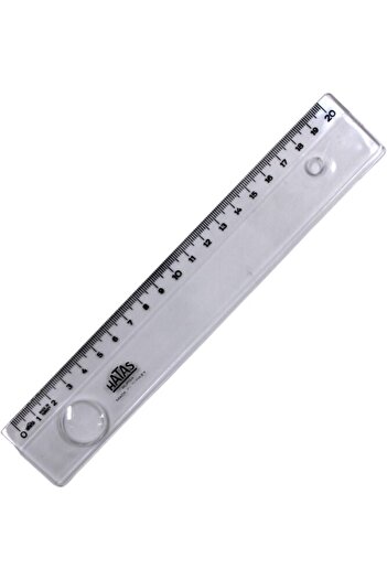 HATAS 0151 Wide Office Ruler with 20 cm Lens