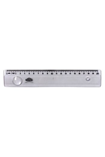 HATAS 0151 Wide Office Ruler with 20 cm Lens
