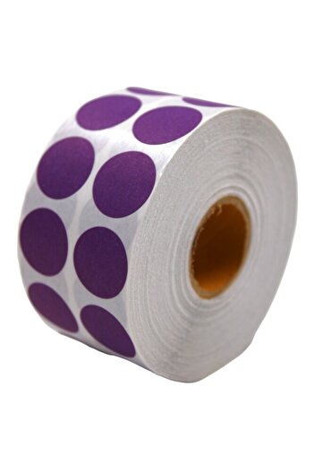 Tanex 2500 Pieces Taneks - 20 Mm Purple Dot Label