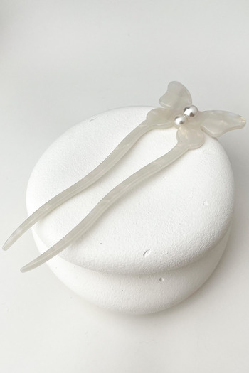 Modex 15cm Butterfly Figured Pearl Detailed Hair Bun