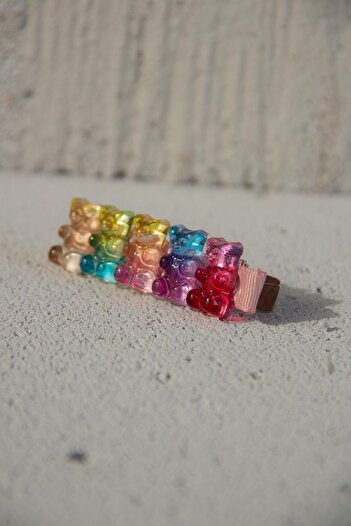 Modex Teddy Bear Jelly Hair Clip